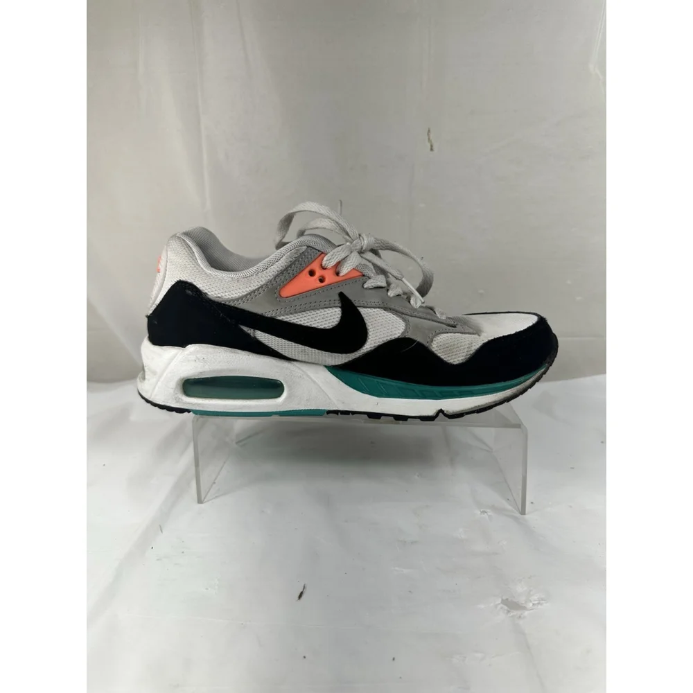 Nike Air Max Athletic Shoes in White, Black, Teal & Coral